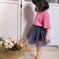Custom Color Knee-length Mesh Layered Girl Skirt